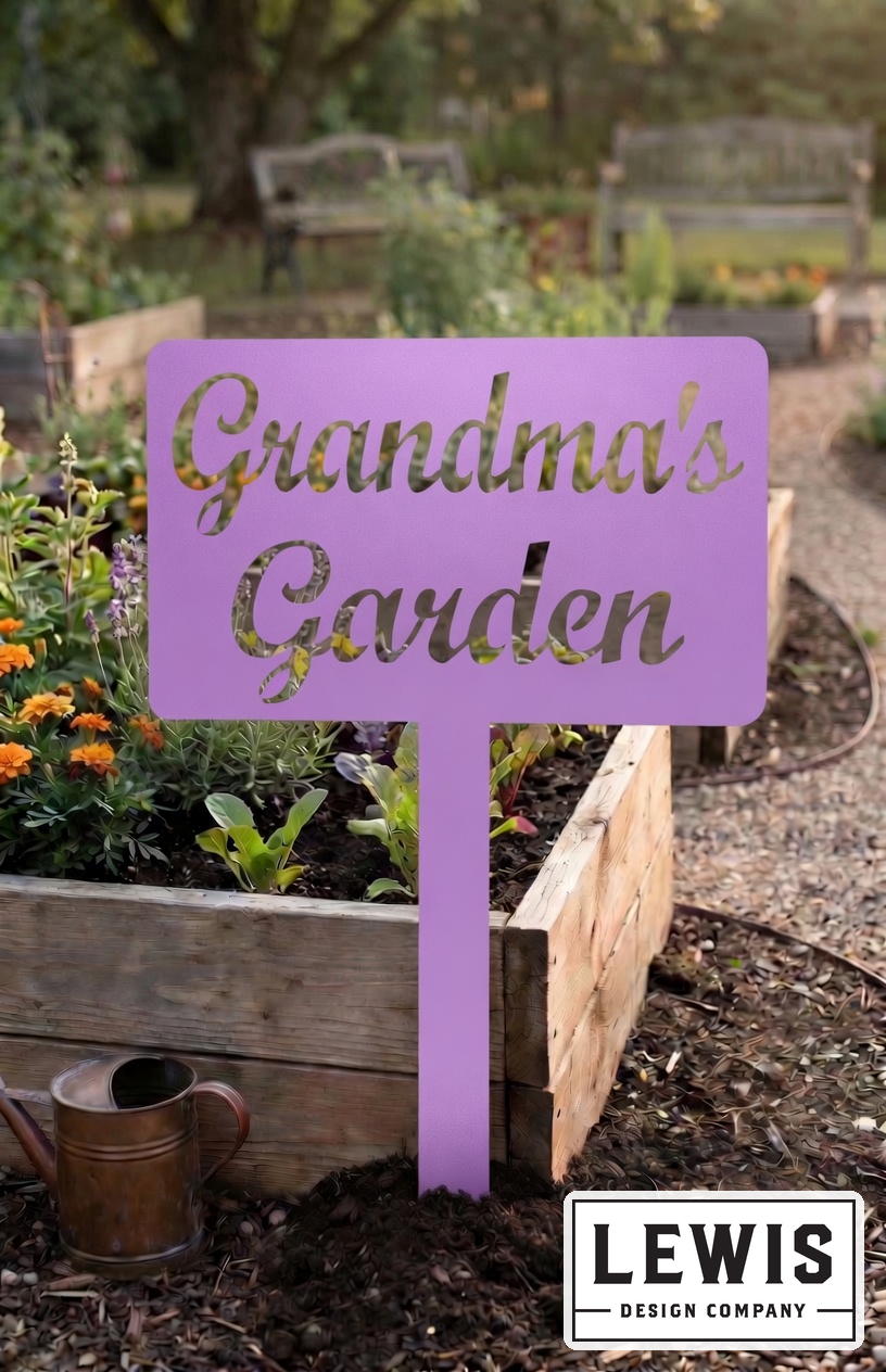 Custom Garden Stake Sign | Personalized Metal Outdoor Accent
