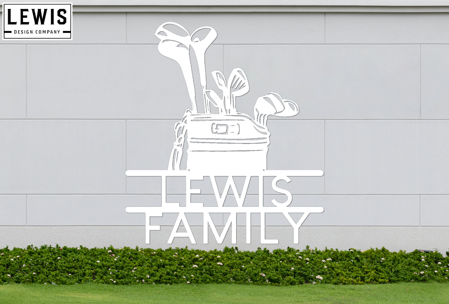 Golf Bag Custom Name Metal Sign