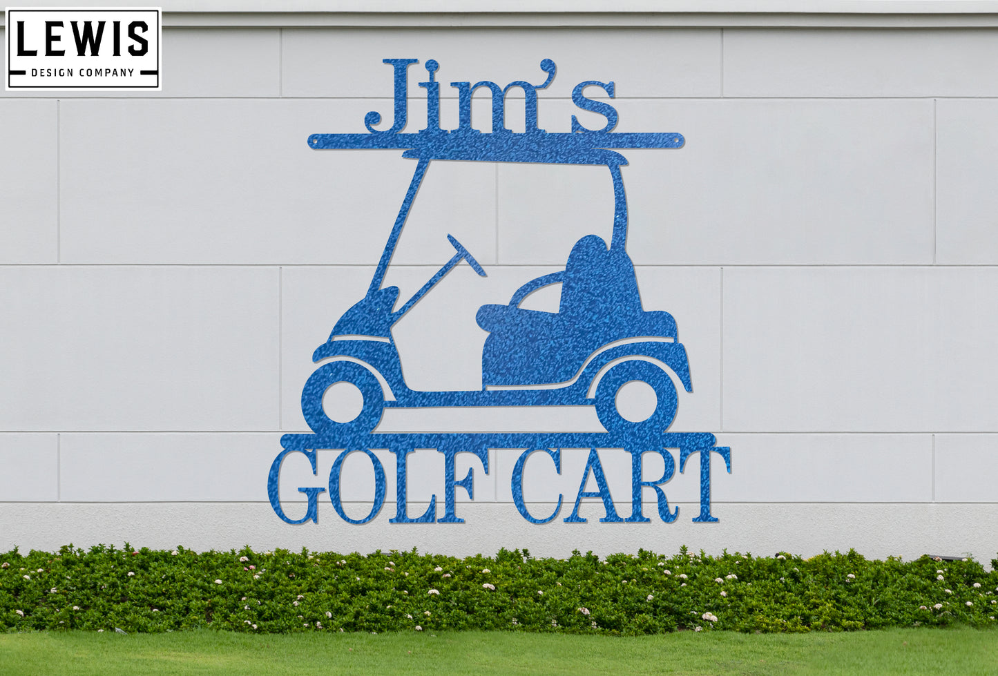Golf Cart Custom Metal Sign