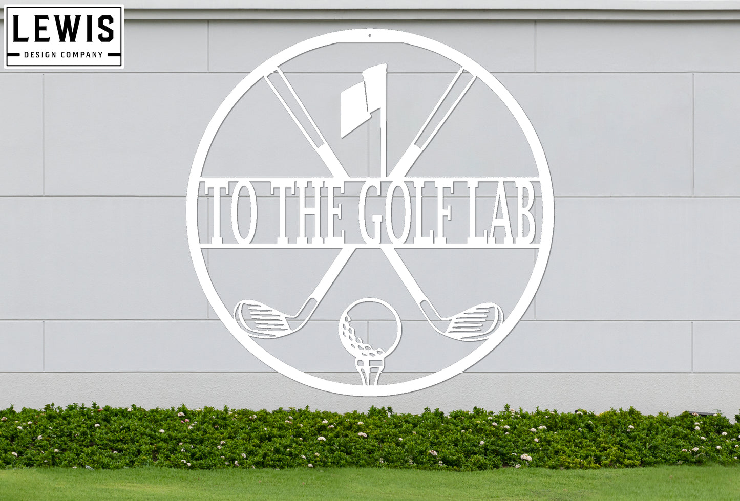 Personalized Golf Monogram Sign