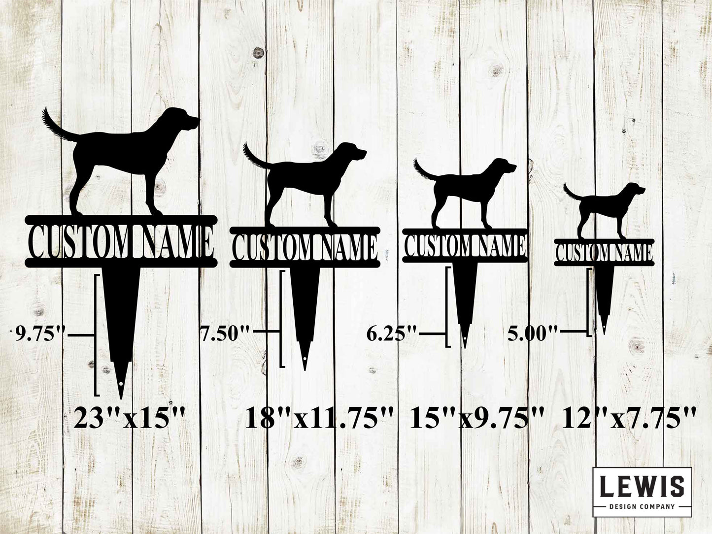 Labrador Retriever Yard Stake with Custom Name, Labrador Retriever Sign, Custom Metal Stake, Dog Lovers, Dog Sign, Custom Name Dog Sign, Lab