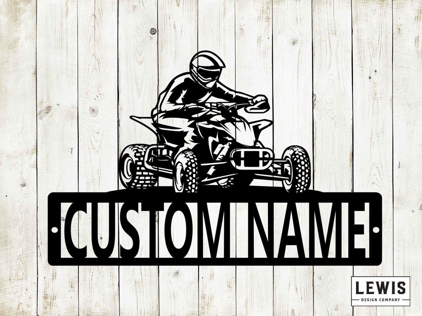 4 Wheeler Custom Name Metal Sign, Quad Sign, 4 Wheeler Sign, Sports Sign, 4 Wheeler, Kids Room, Fathers Day Gift, 4 Wheeler Rider, ATV