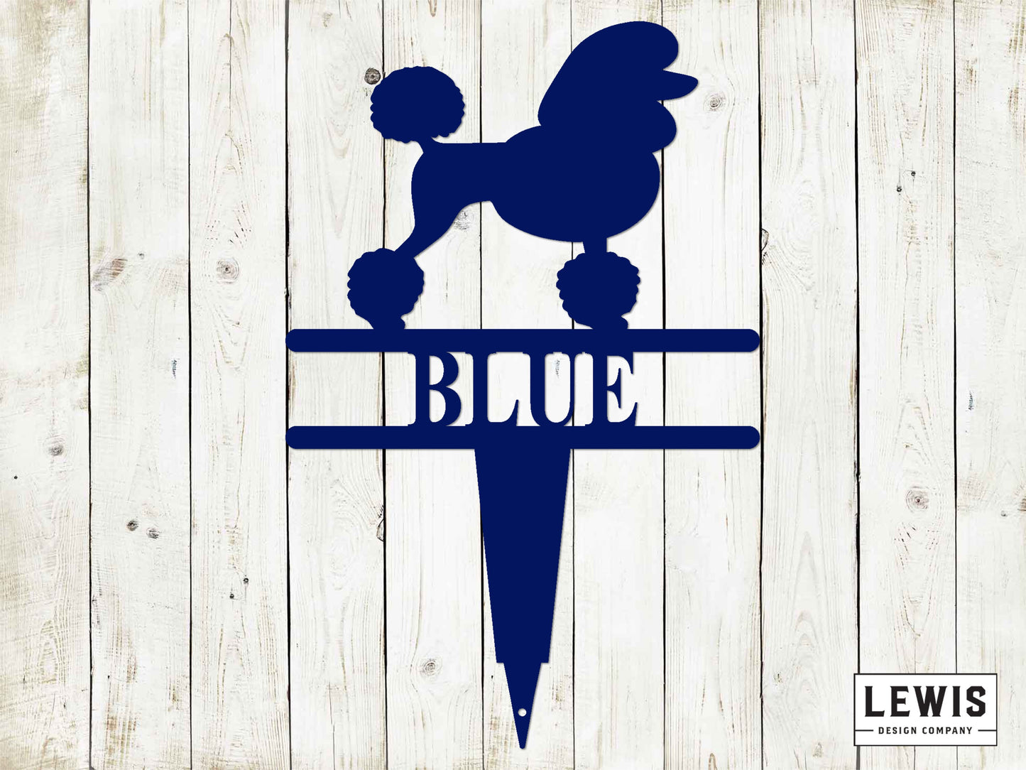 Poodle Yard Stake with Custom Name, Poodle Sign, Custom Metal Stake, Poodle, Dog Lovers, Dog Sign, Custom Name Dog Sign, Poodle Sign
