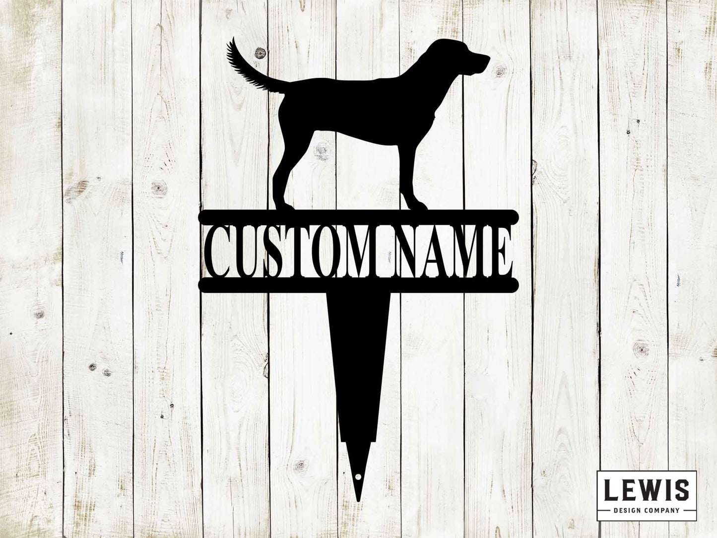 Labrador Retriever Yard Stake with Custom Name, Labrador Retriever Sign, Custom Metal Stake, Dog Lovers, Dog Sign, Custom Name Dog Sign, Lab