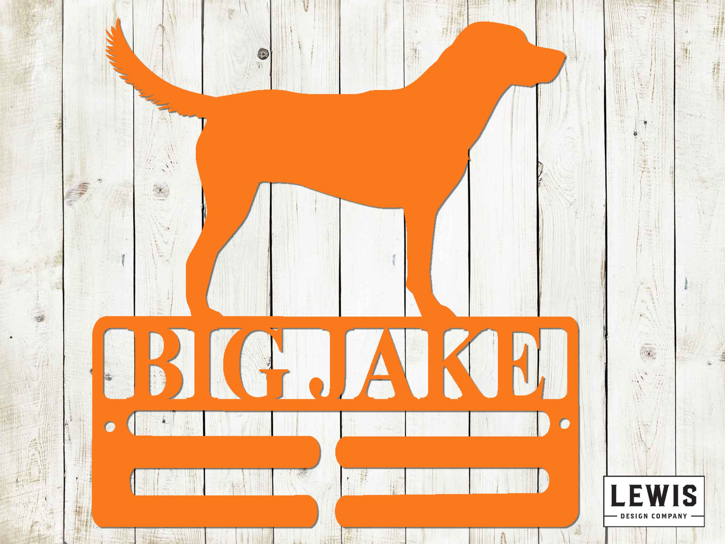 Labrador Retriever Leash Hanger with Custom Name, Metal Sign, Lab Sign, Custom Metal Sign, Lab, Dog Lovers, Dog Sign, Lab Dog Leash Hanger