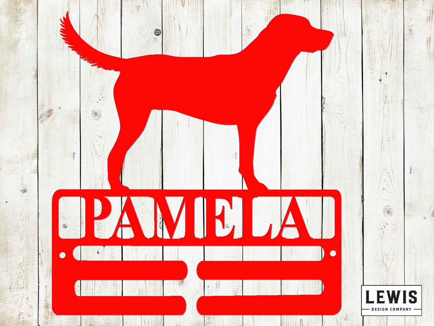 Labrador Retriever Leash Hanger with Custom Name, Metal Sign, Lab Sign, Custom Metal Sign, Lab, Dog Lovers, Dog Sign, Lab Dog Leash Hanger