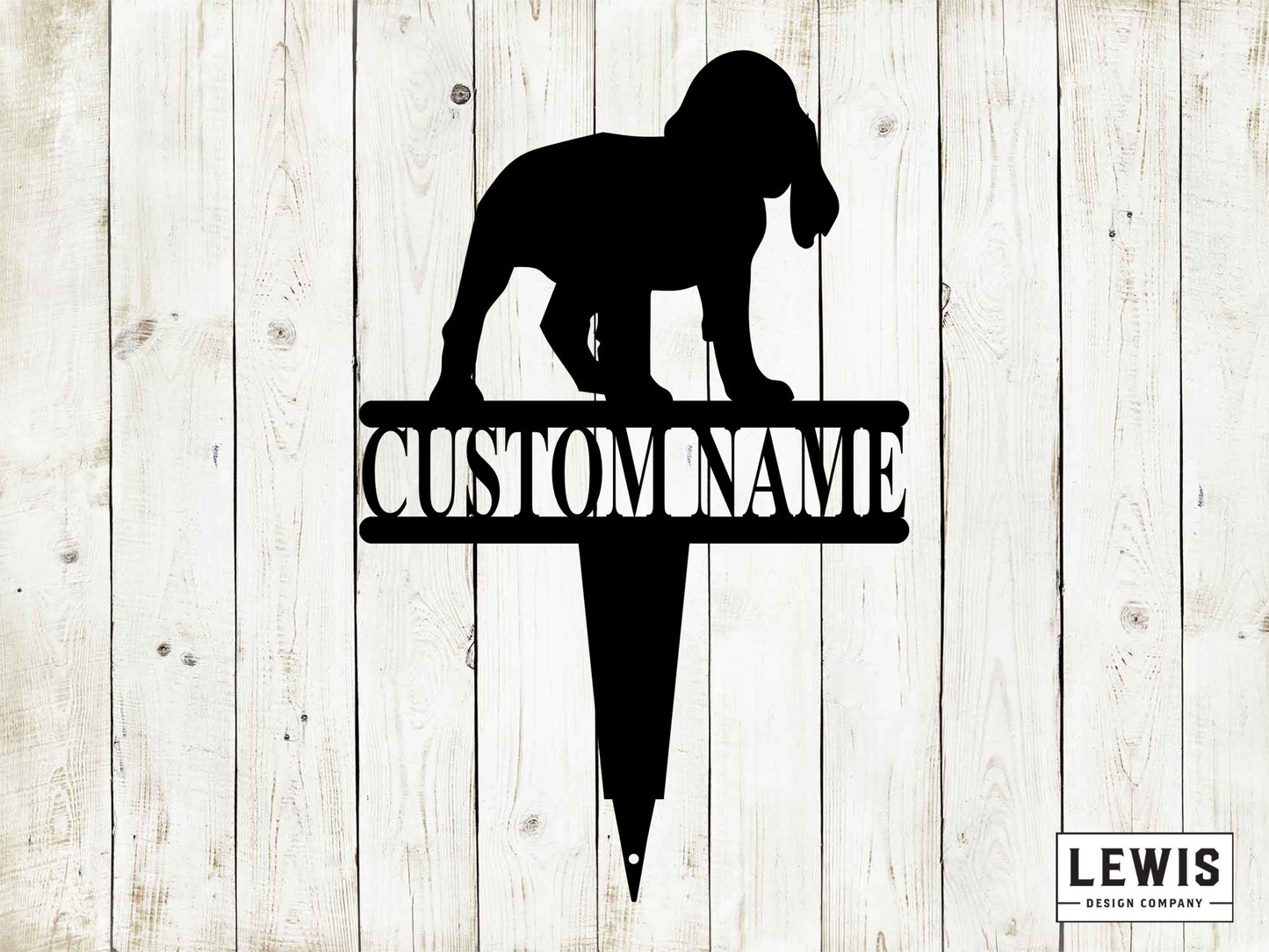 Cocker Spaniel Yard Stake with Custom Name, Cocker Spaniel Sign, Custom Metal Stake, Cocker Spaniel Name Stake, Dog Lovers, Dog Sign
