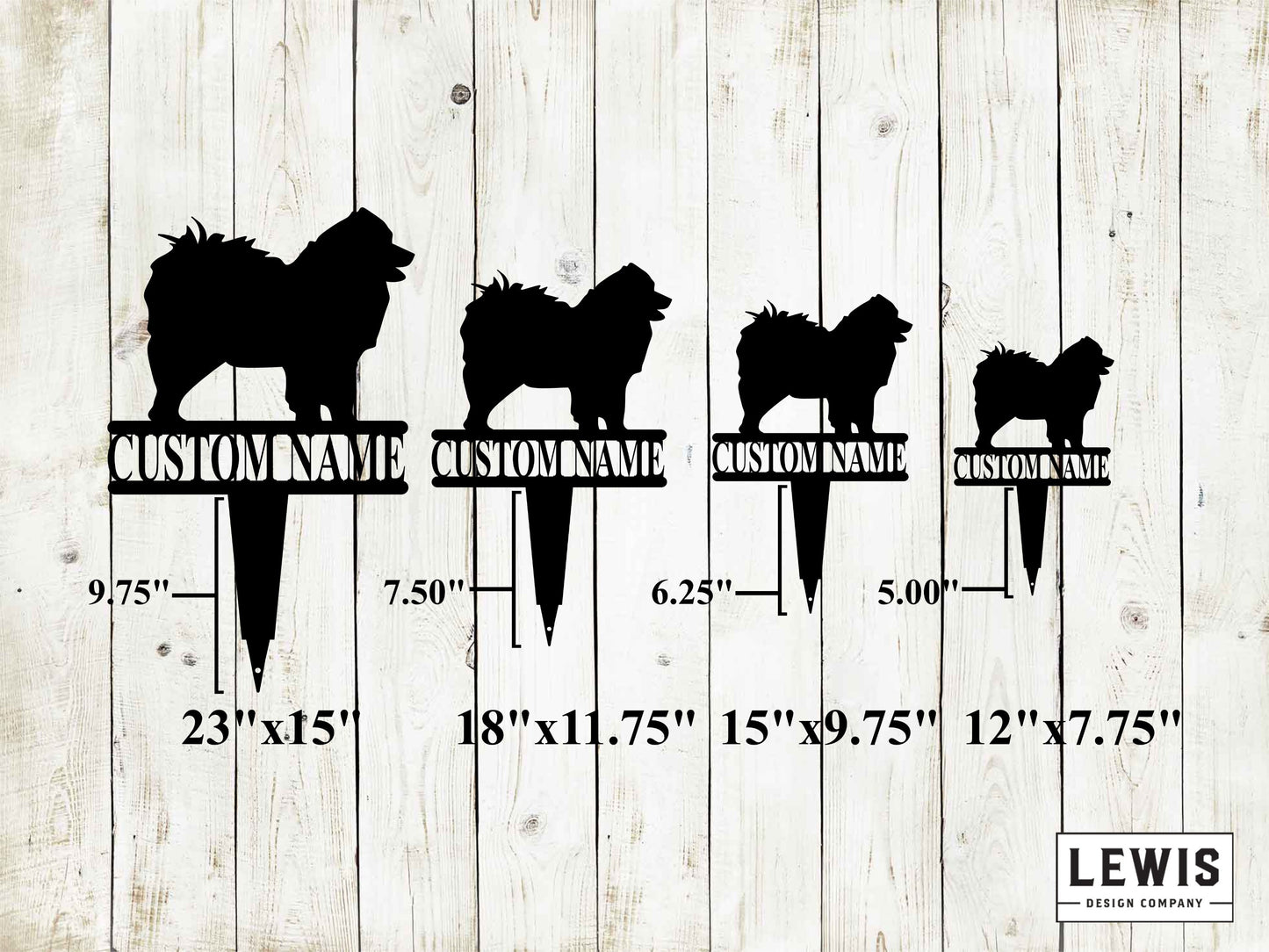 Samoyed Yard Stake with Custom Name, Samoyed Sign, Custom Metal Stake, Samoyed, Samoyed Name Stake, Dog Lovers, Dog Sign, Samoyed Sign