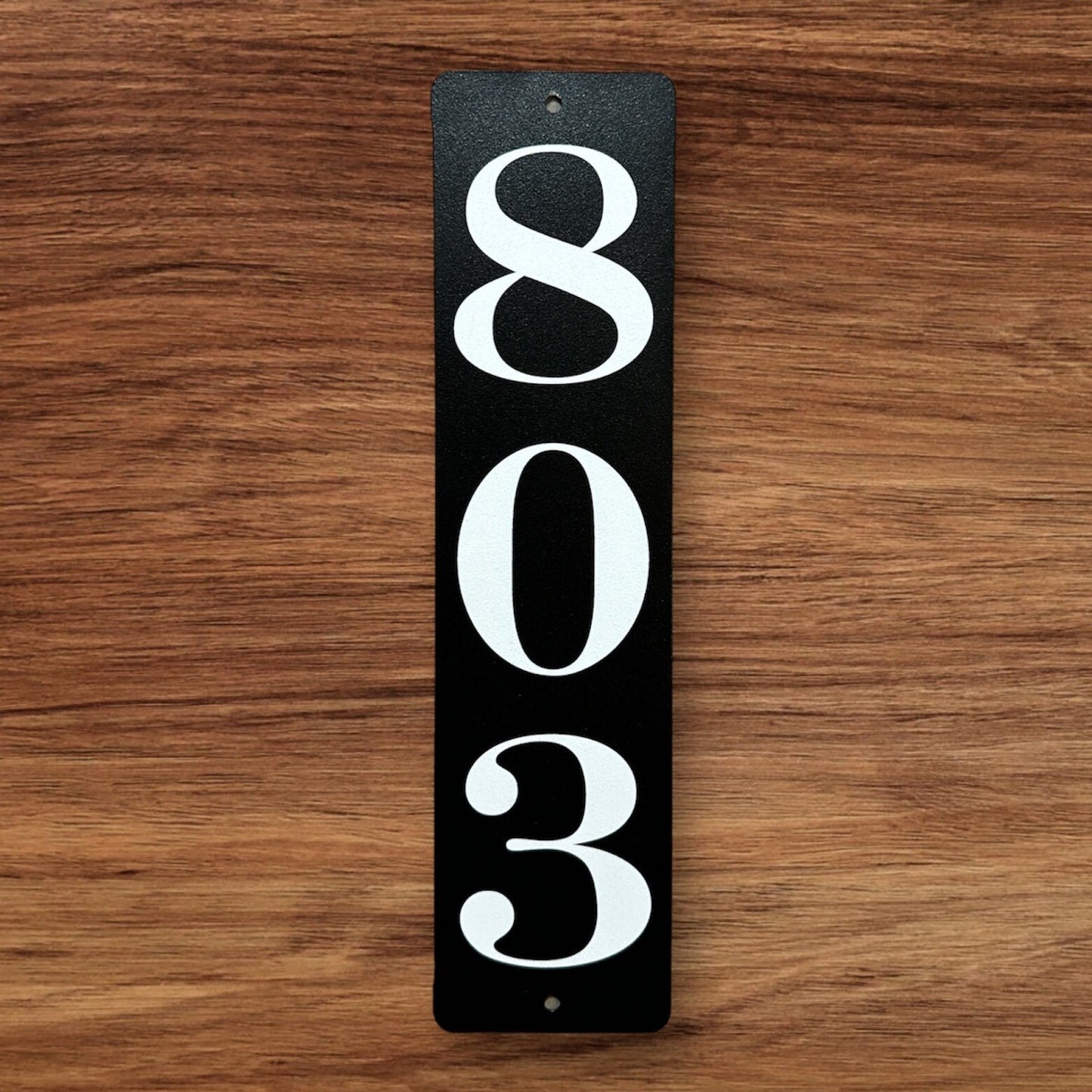 Custom Vertical Address Plaque, Custom Metal Powder Coated & Printed Address Sign