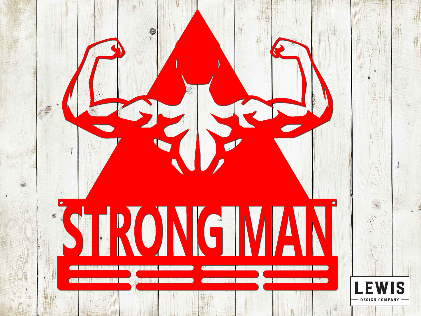 Body Building Medal Hanger with Custom Monogram Name Metal Sign, Personalized Medal Hanger, Bodybuilder Medal Display, Body Building