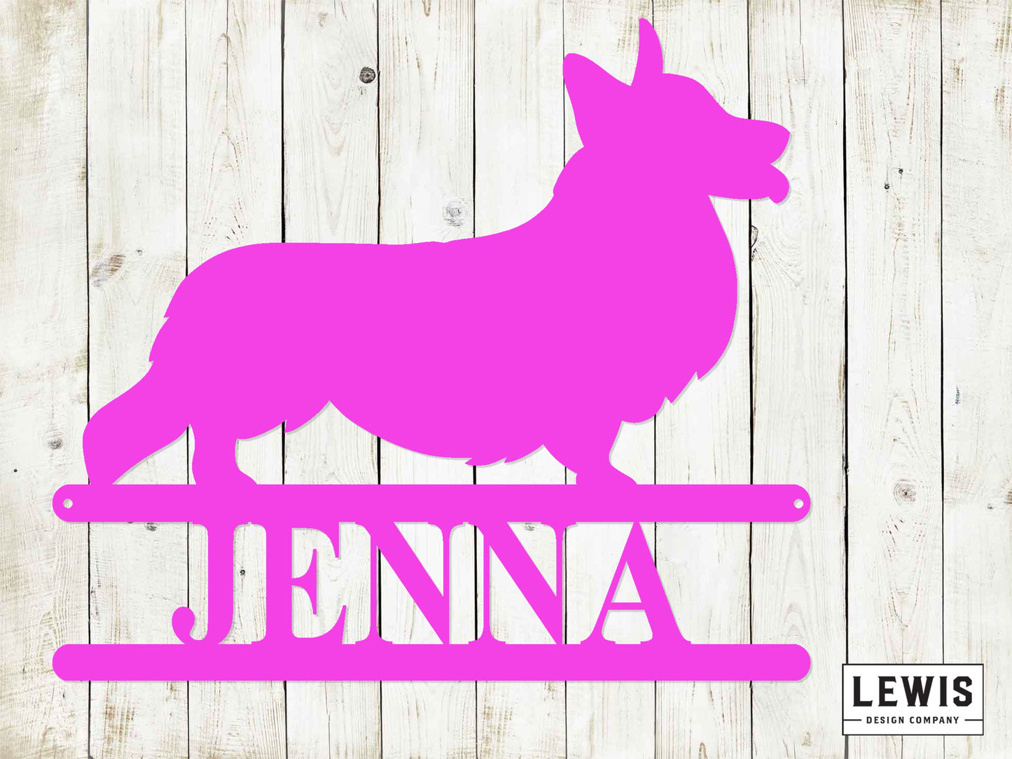 Corgi Wall Sign with Custom Name, Metal Sign, Corgi, Custom Metal Sign, Corgi Name sign, Dog Lover, Corgi Dog, Corgi Metal Sign