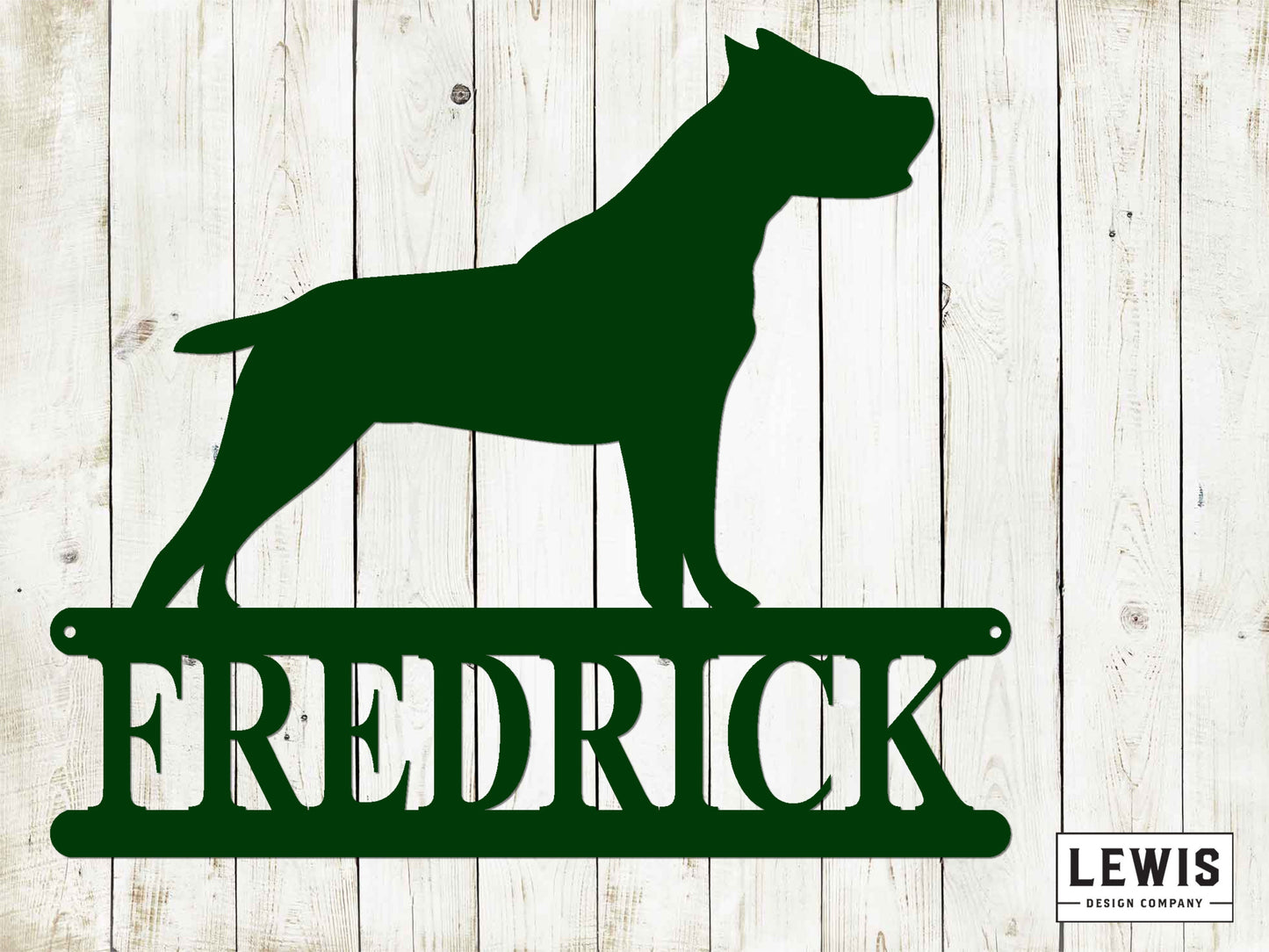 Pitbull Wall Sign with Custom Name, Metal Sign, Pitbull, Custom Metal Sign, Pitbull Name sign, Dog Lover, Pitbull Dog