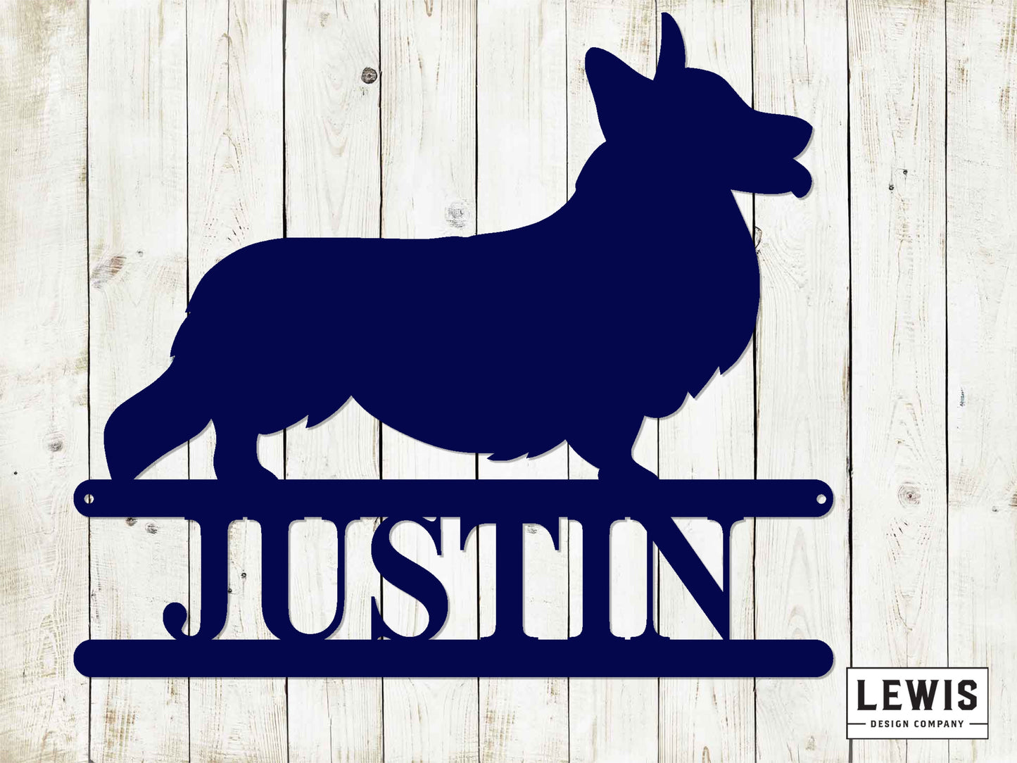 Corgi Wall Sign with Custom Name, Metal Sign, Corgi, Custom Metal Sign, Corgi Name sign, Dog Lover, Corgi Dog, Corgi Metal Sign