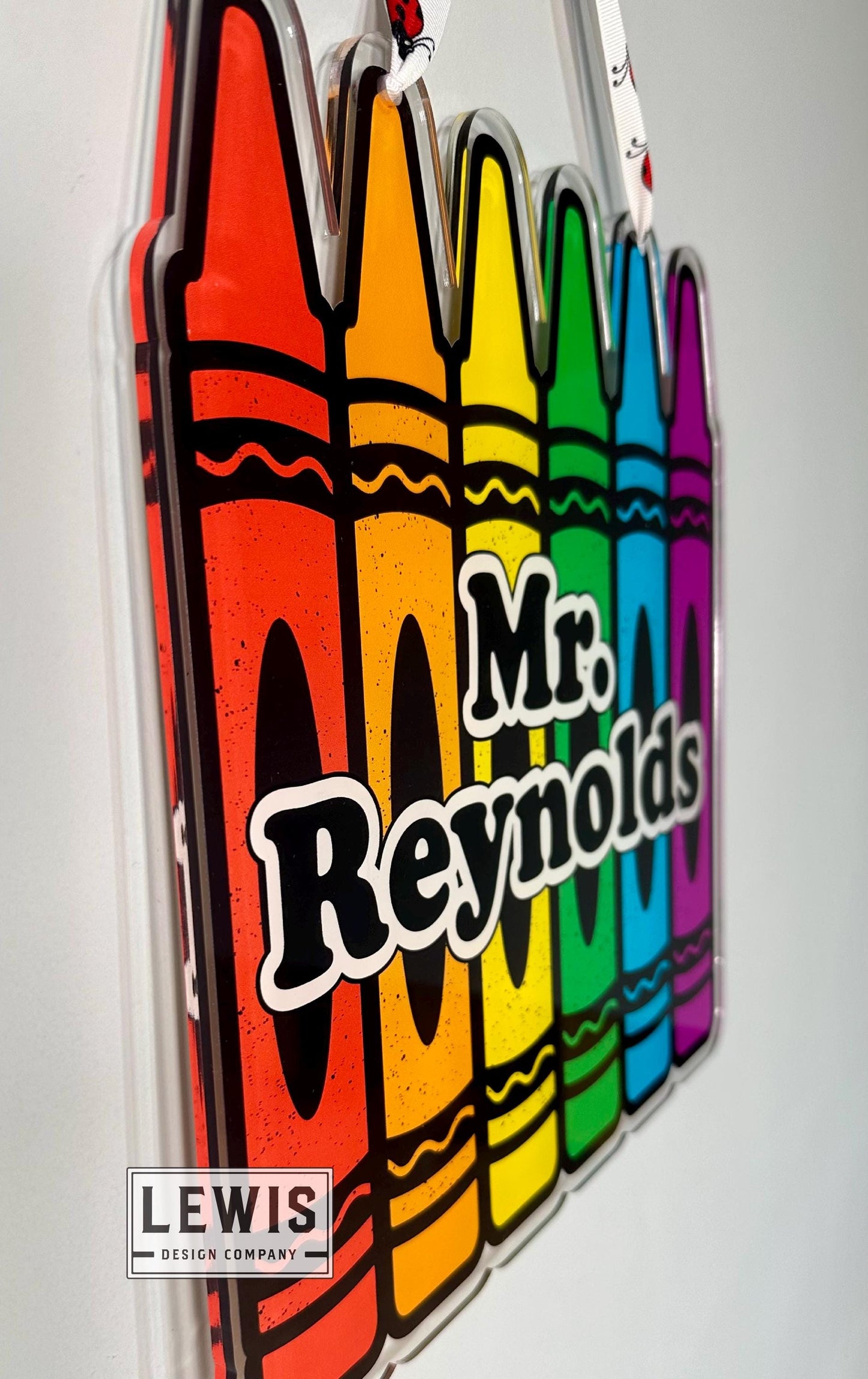 Crayon Acrylic Hanger, Teacher Decor, Classroom Decor, Teacher Gift, Play Room, Art Teacher, Teacher Door Hanger, Kindergarten, Preschool