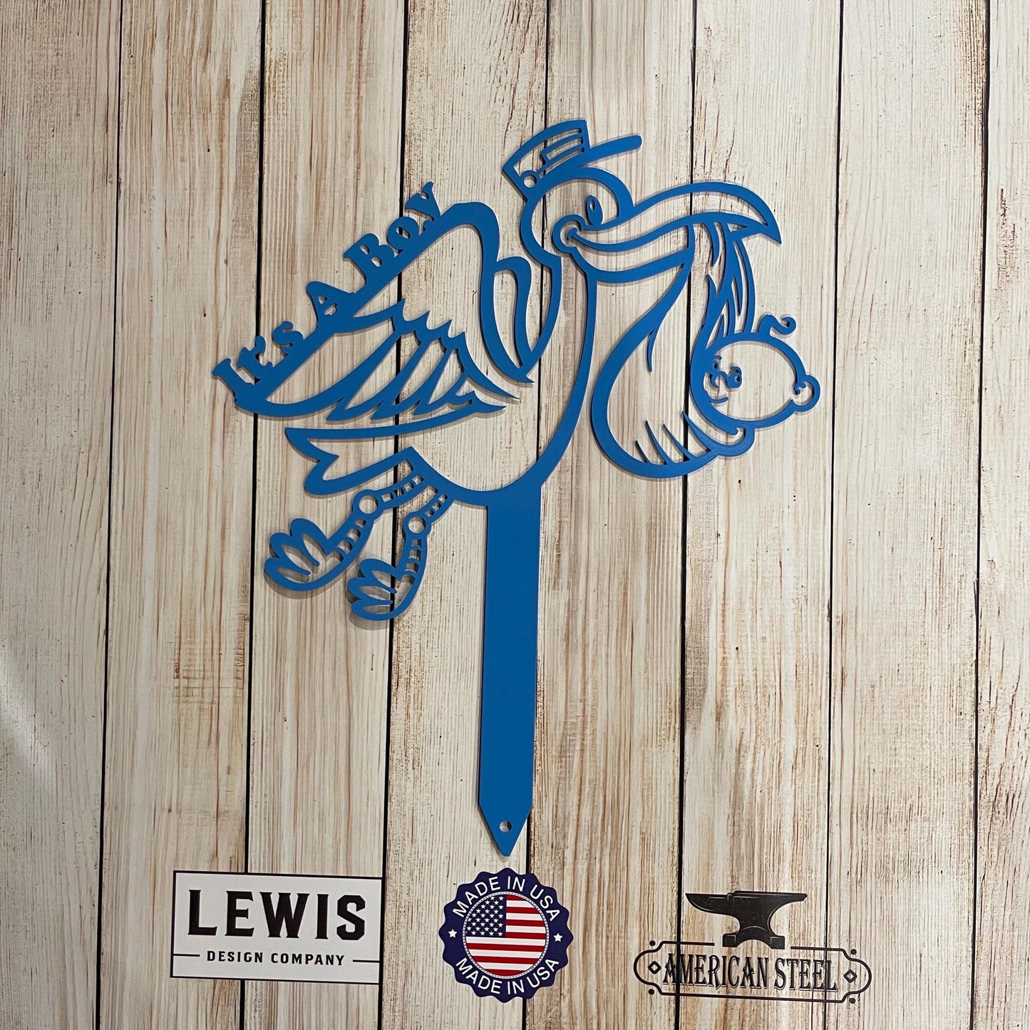 Its a Boy Stork Metal Yard Sign, Metal Sign, Stork, Baby, Its a Boy, baby Gift, Baby Announcement, New Baby, Baby Shower, Baby Boy