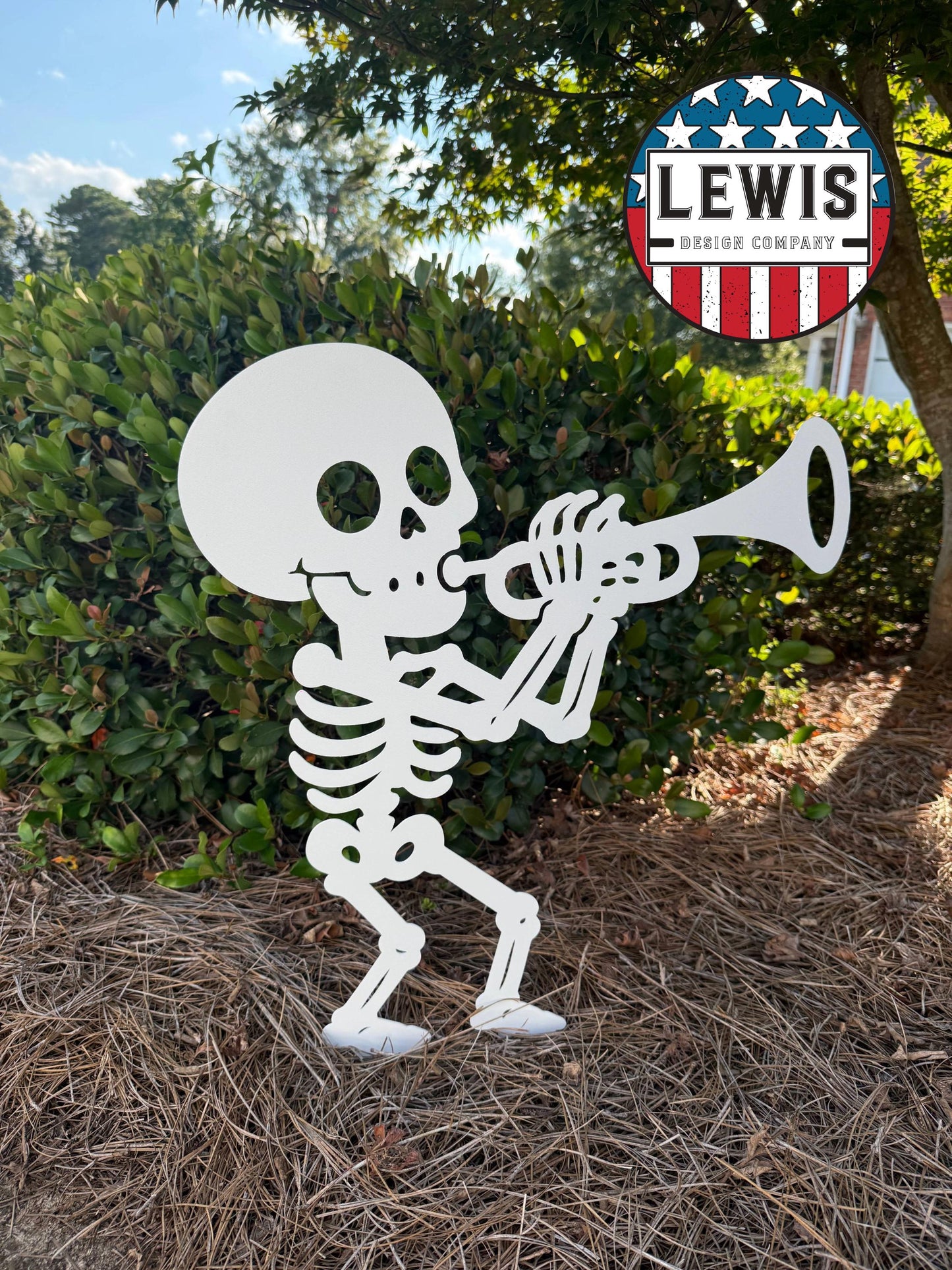 Halloween Skeleton Band Yard Stakes