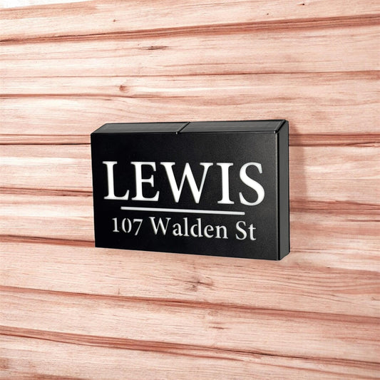 Illuminated Metal Welcome Sign, Custom Solar-Powered Wall Sign with Backlight