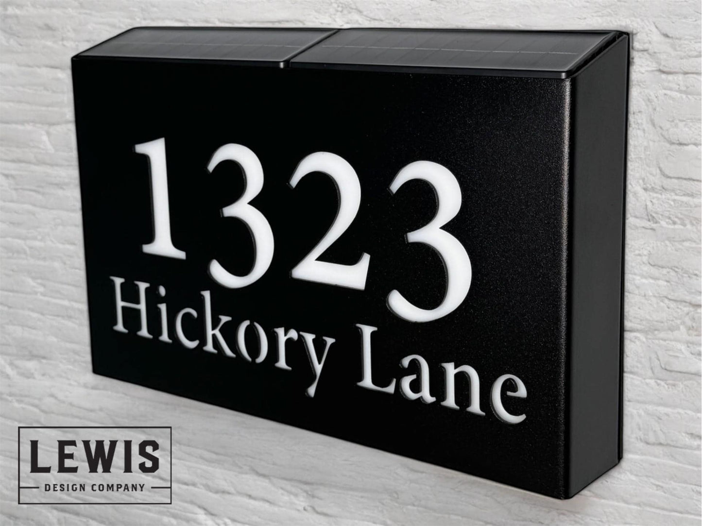 Illuminated Metal Welcome Sign, Custom Solar-Powered Wall Sign with Backlight