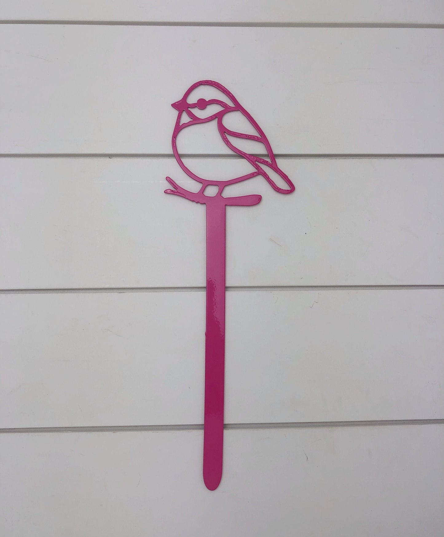 Bird Yard Sign, Handmade Garden and Yard Art