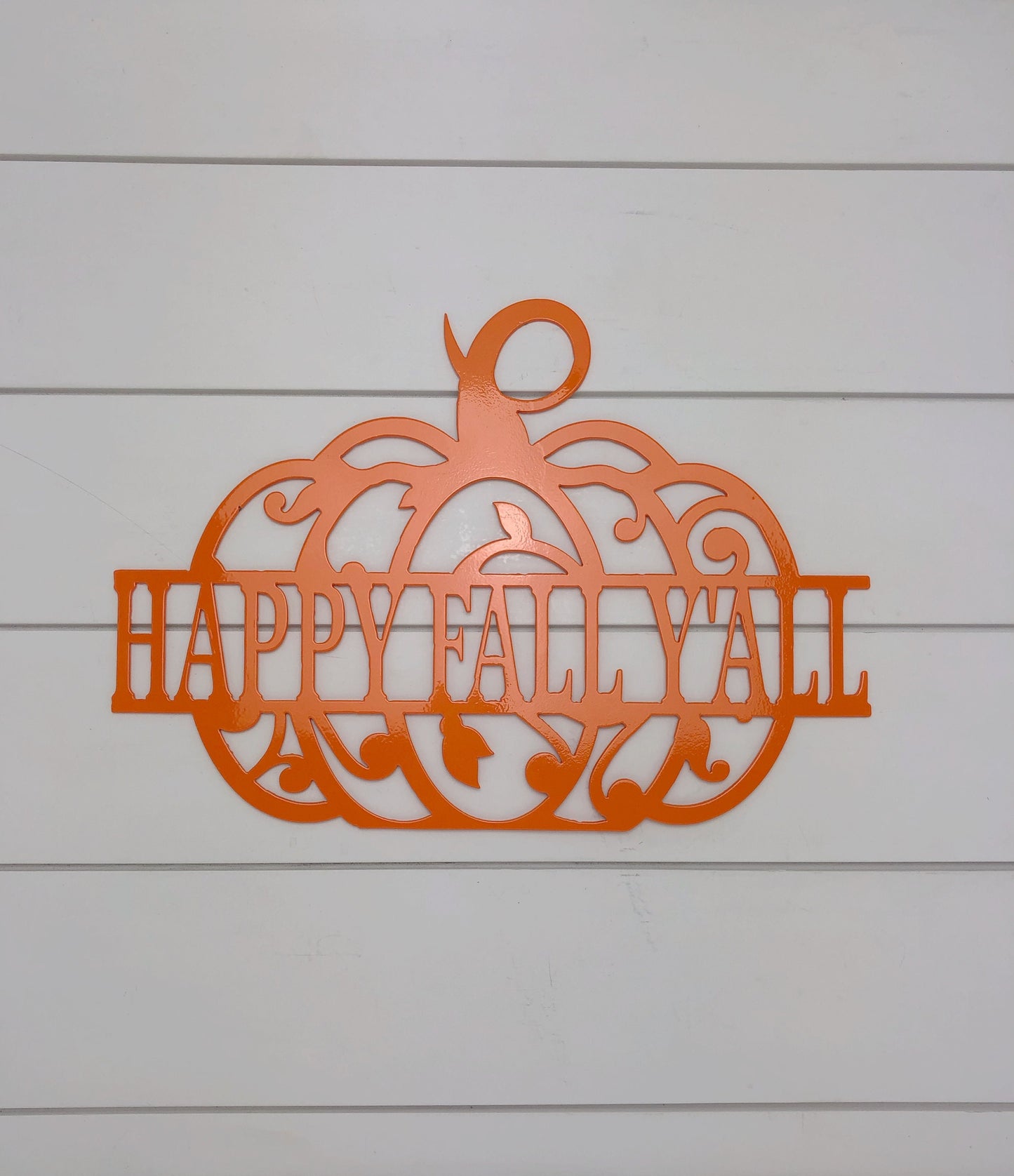 Happy Fall Yall Pumpkin Metal Sign, Fall Door Hanger, Fall Wreath, Fall Decor, Metal Signs, Home Decor, Gift Ideas, Holiday