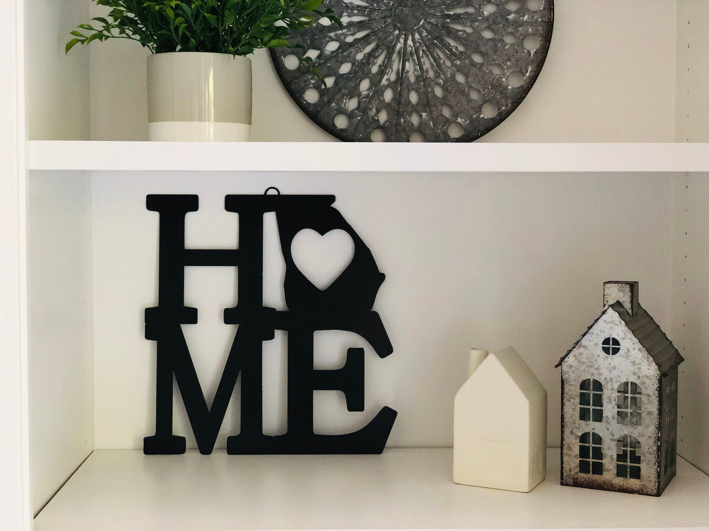 Georgia Home Metal Sign, Georgia Sign, Home Sign, Metal Wall Art, Metal Signs, Home Decor, State Love, Gift Ideas, Custom