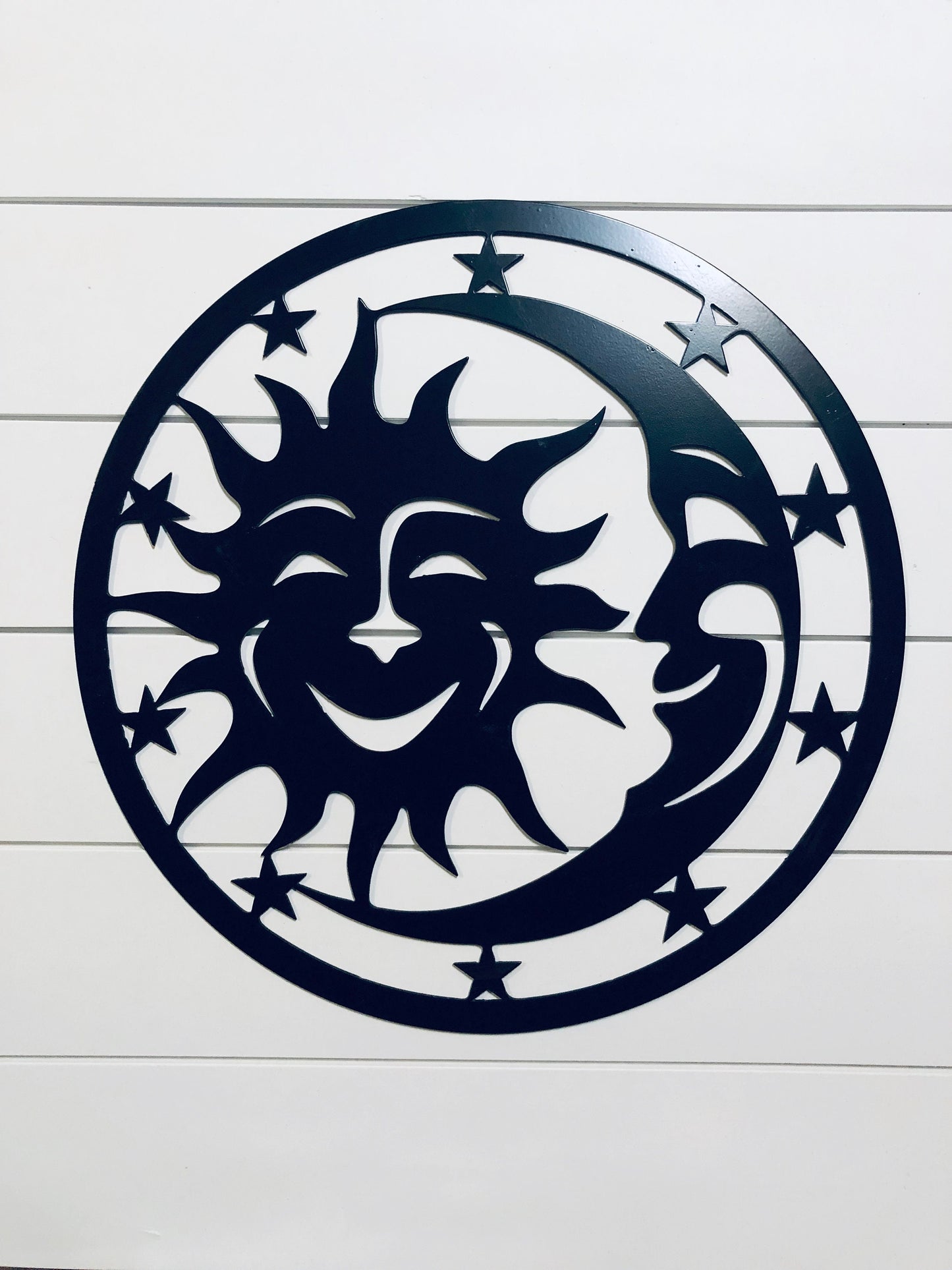 Large Sun and Moon Metal Sign, Sun, Moon, Outdoor Decor, Home Decor, Metal Signs, Custom Metal Sign, Wall Art