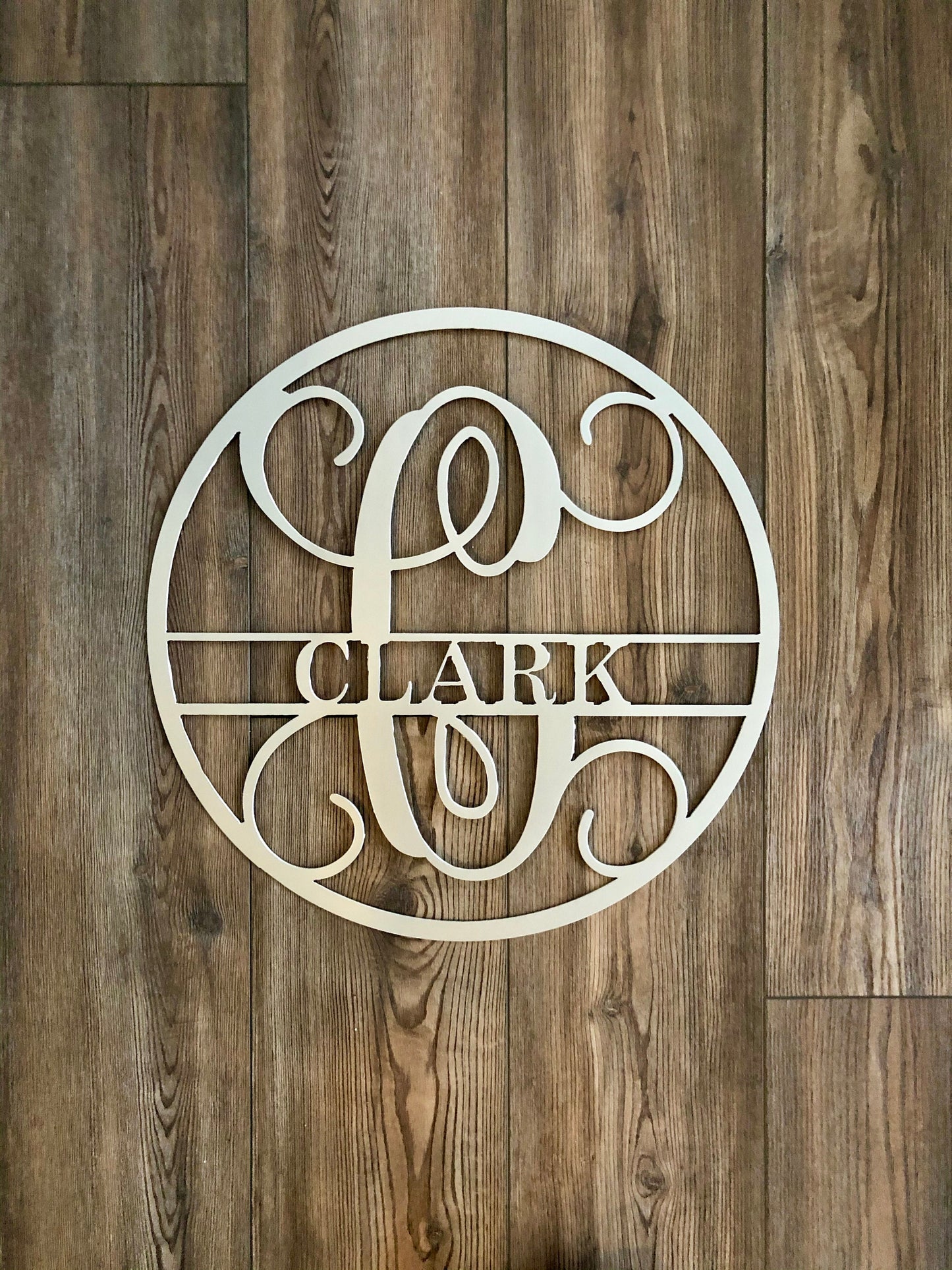 Vine letter Monogram Metal Sign, Monogram Sign, Monogram Door Hanger, Housewarming Gift, Custom Wedding Gift, Metal monogram