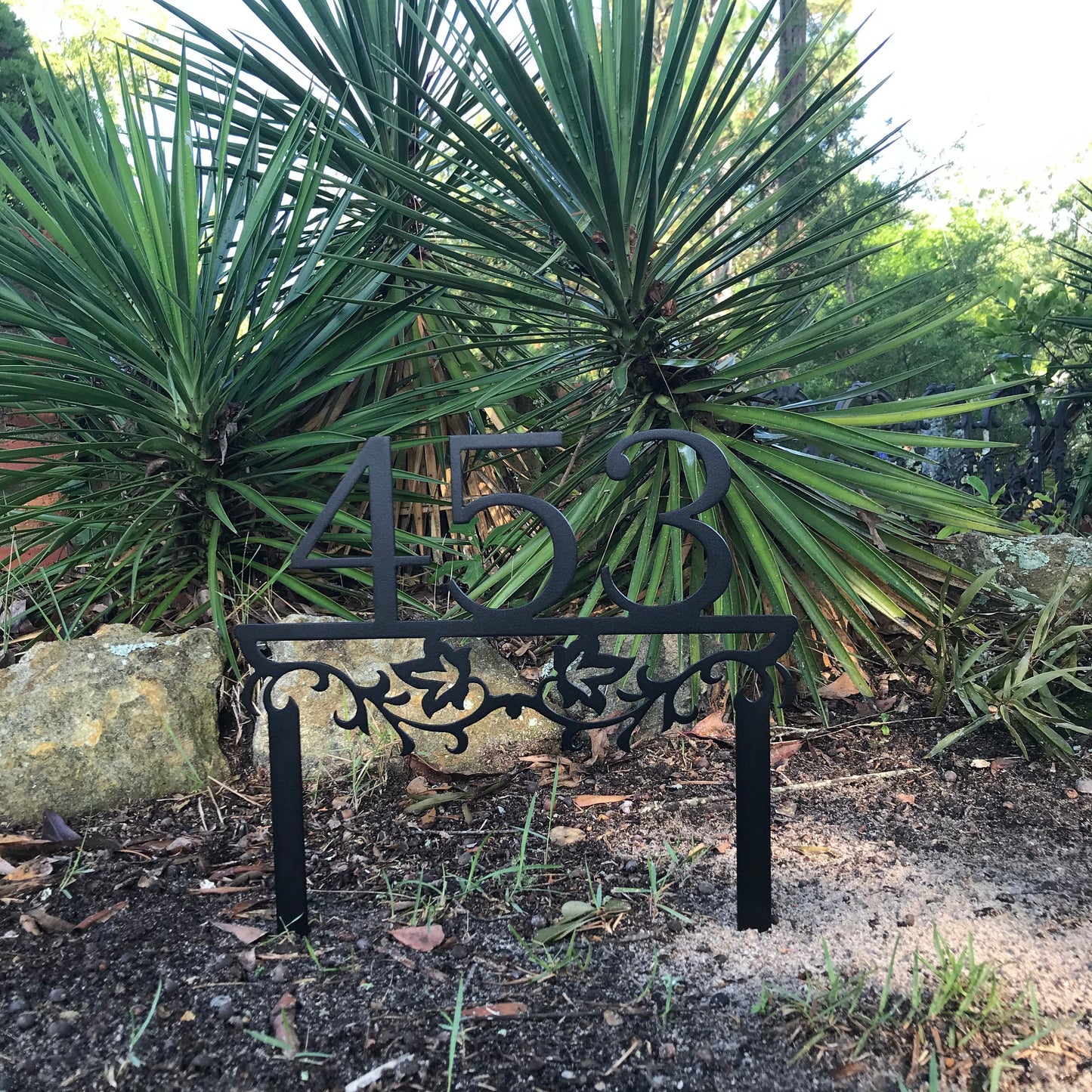 House Number Metal Sign, Home Address Sign, Custom Address Sign, Address Sign, Decorative Address Sign, Patio decor