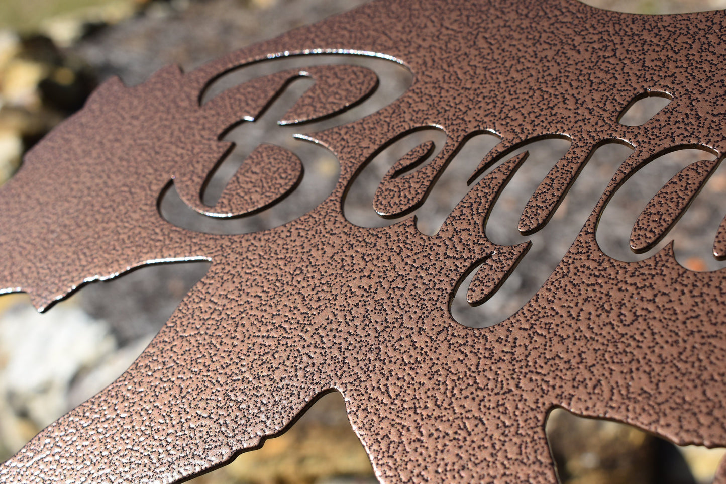 Bear Stake Metal Sign, Metal Sign, Custom Sign, Bear Sign, Cabin Sign, Mountain Sign, Nature Sign, Name Sign, Address Sign