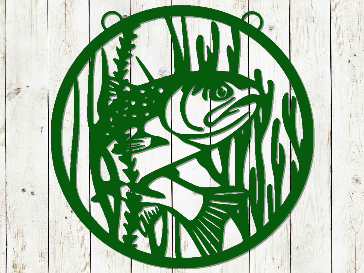 Trout Fish Mailbox Sign, Fishing Mailbox Hanger, Fish Sign, Summer Outdoor Yard Decor, Mailbox Hanger, Trout Fishing, Fishing Flag