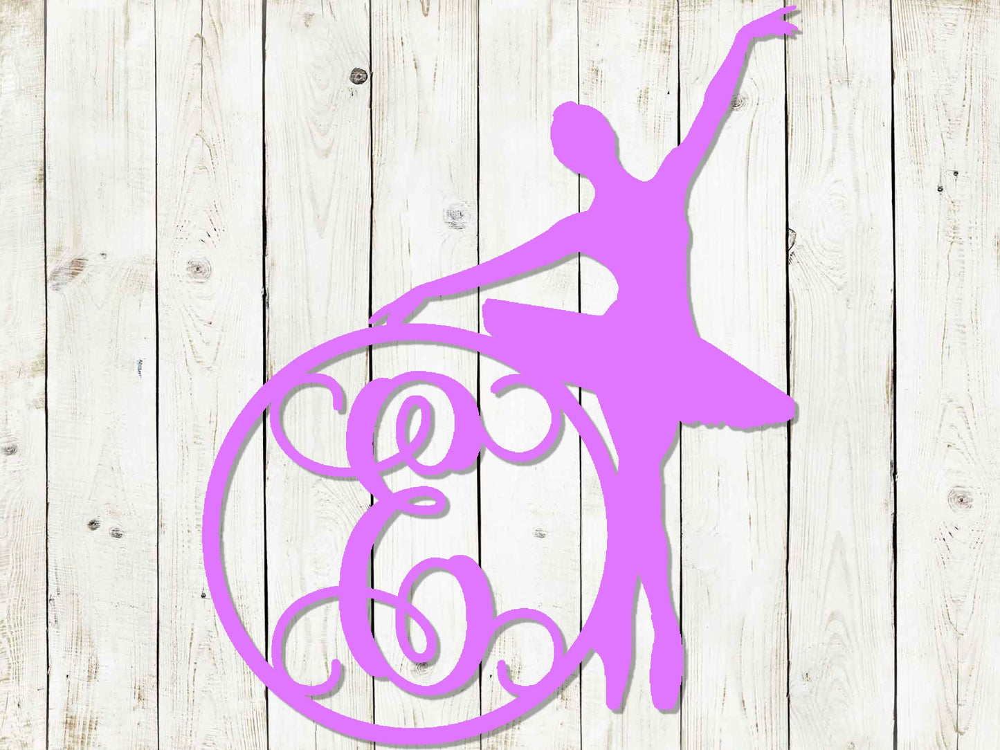 Ballerina Dancer Monogram Sign, Ballet, Dance Sign, Metal Art, Metal Sign, Dance Monogram, Ballerina Monogram, Dance Class, Dancer