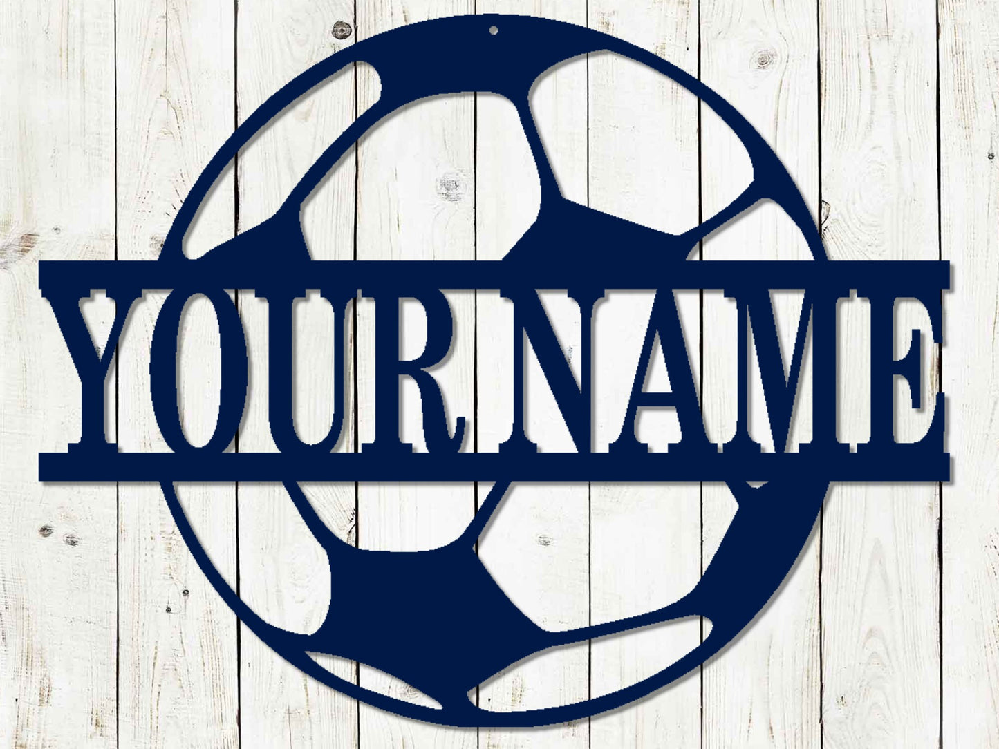 Soccer Custom Monogram Name Metal Sign, Soccer, Soccer Sign, Metal Sign, Custom Metal Sign, Birthday, Soccer Ball