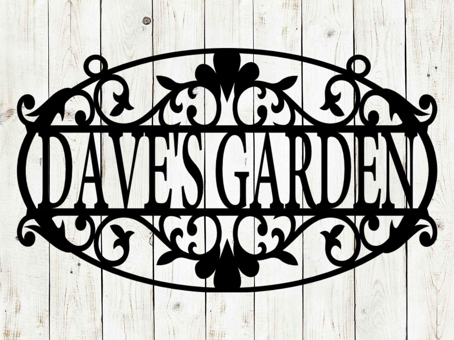 Custom Hanging Garden Sign