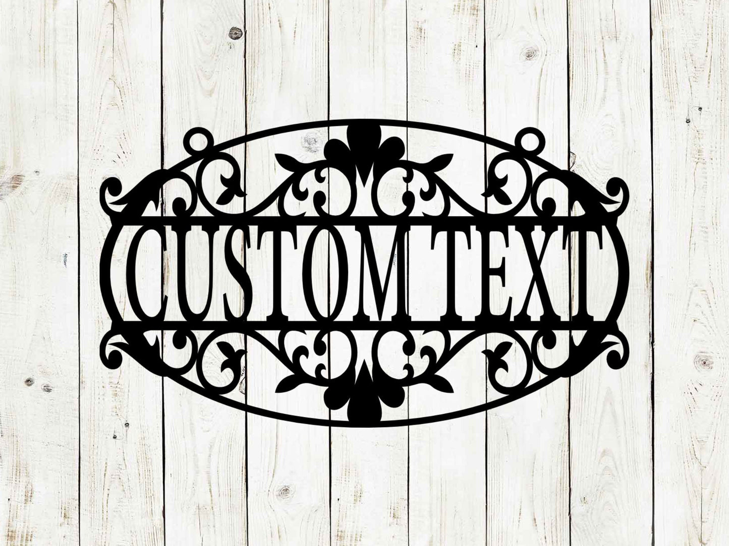 Custom Hanging Garden Sign