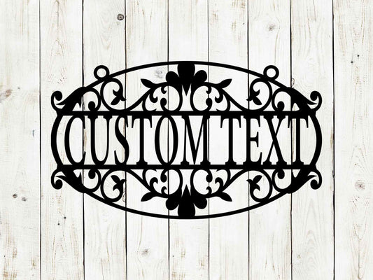 Custom Hanging Garden Sign