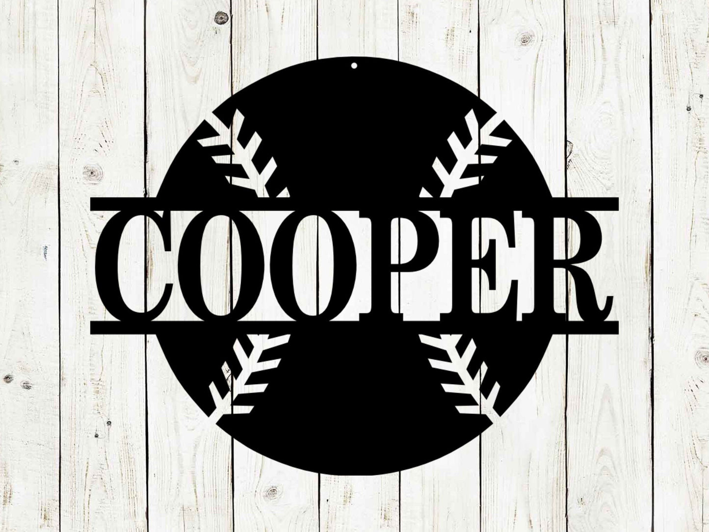 Baseball Custom Monogram Name Metal Sign, Baseball, Baseball Sign, Metal Sign, Custom Metal Sign, Birthday