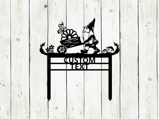 Custom Garden Gnome Sign