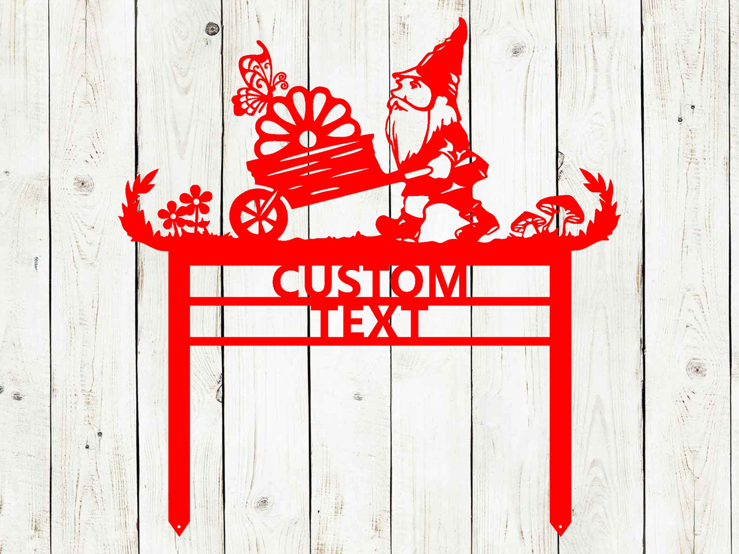 Custom Garden Gnome Sign