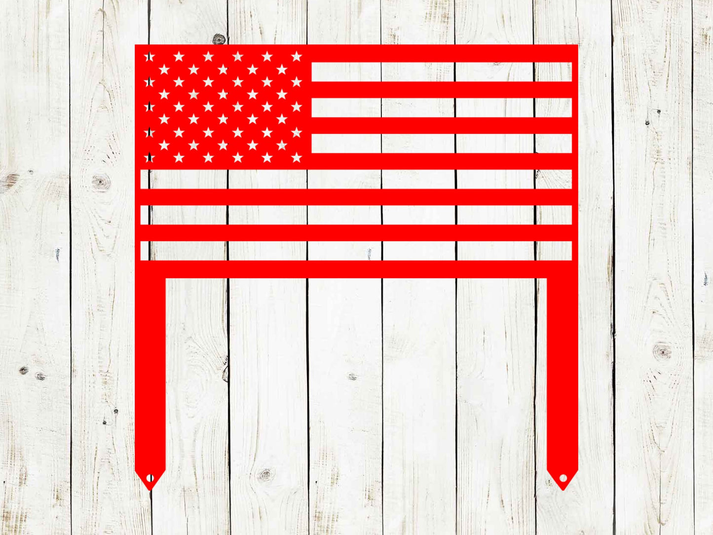 American Flag Metal Stake Sign, Metal Sign, Front Porch, Summer,4th of July, Patriotic, USA, Summer Yard Decor, America, American Flag