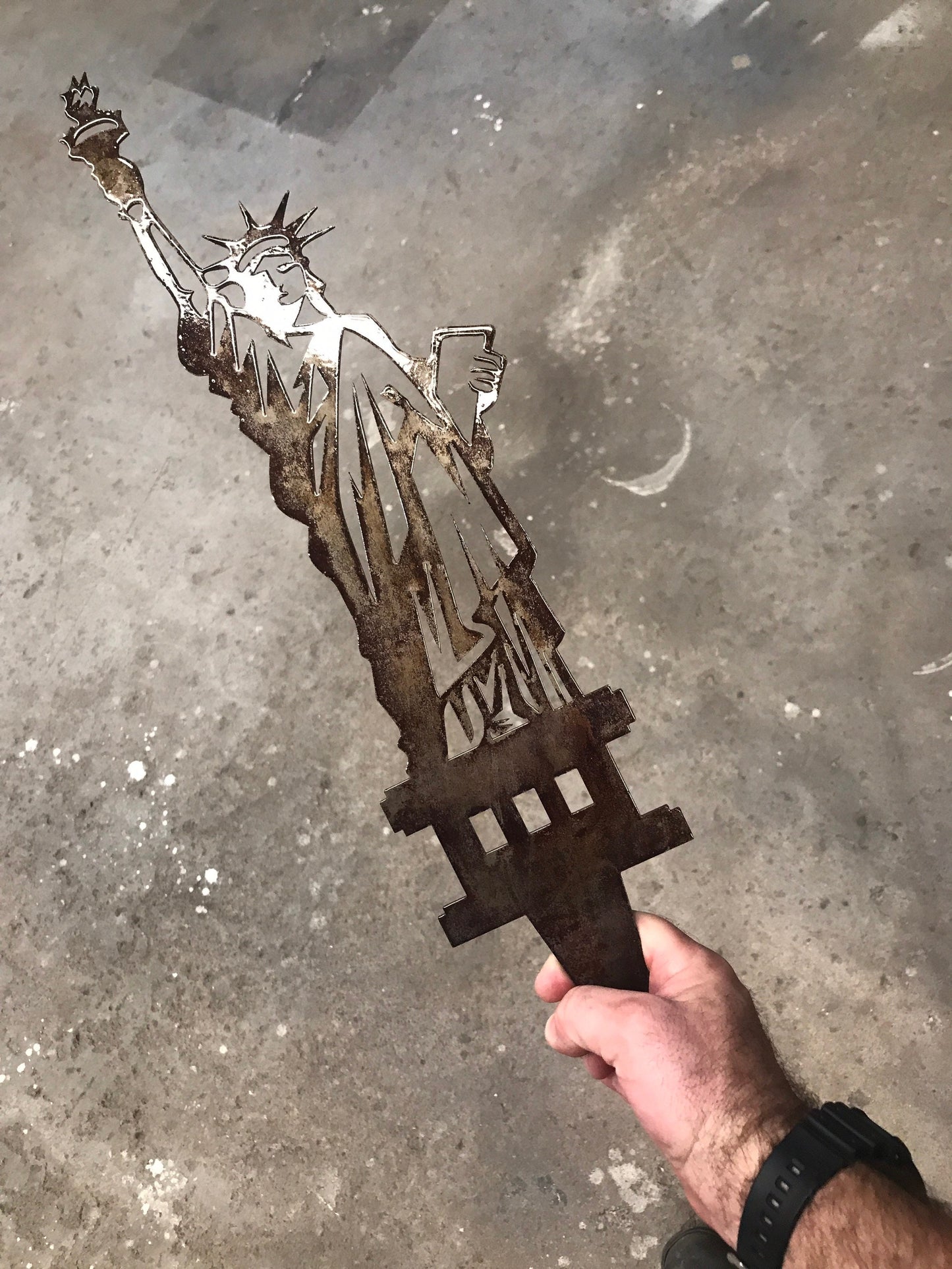 Statue of Liberty Garden Stake, Garden Sign, Metal Garden Sign. Outdoor Sign, Patriotic, 4th of July, Patriotic Yard Art, America, USA