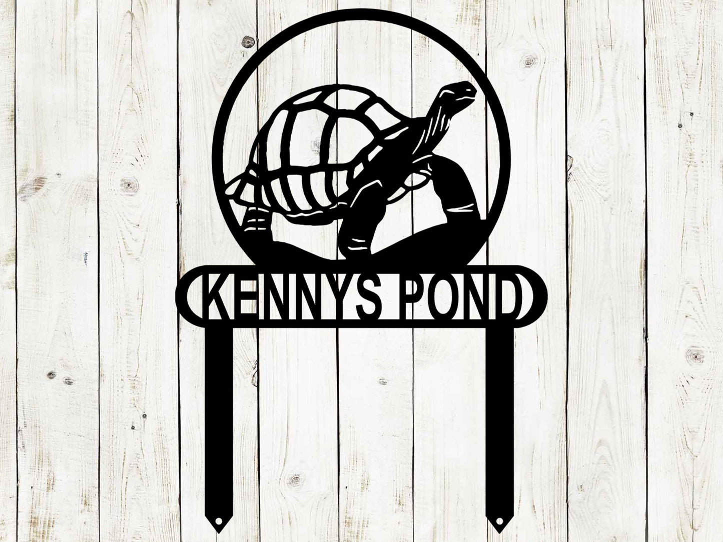 Turtle Custom Metal Sign