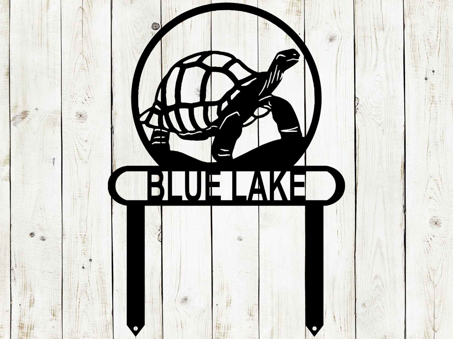 Turtle Custom Metal Sign