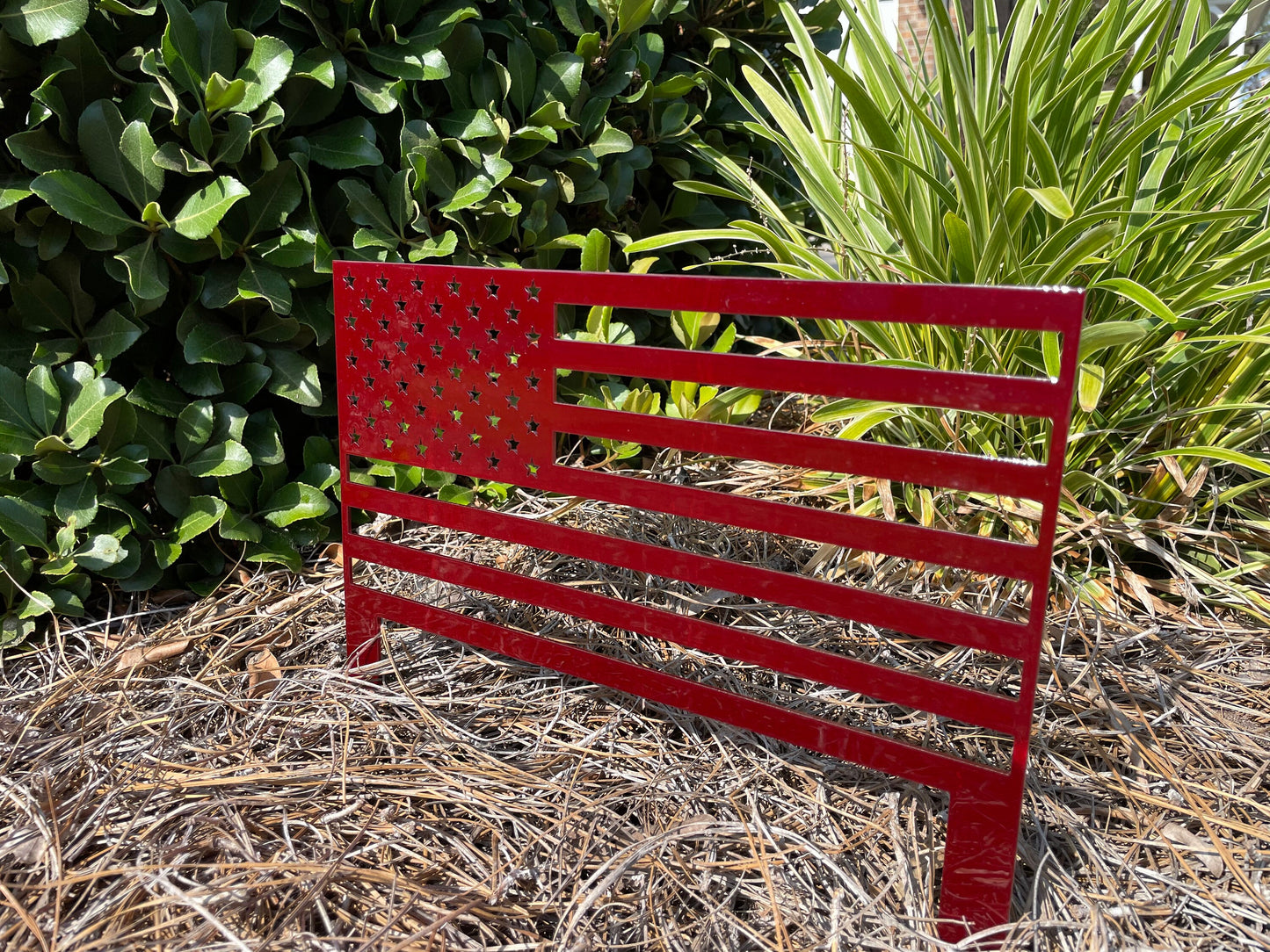 American Flag Metal Stake Sign, Metal Sign, Front Porch, Summer,4th of July, Patriotic, USA, Summer Yard Decor, America, American Flag