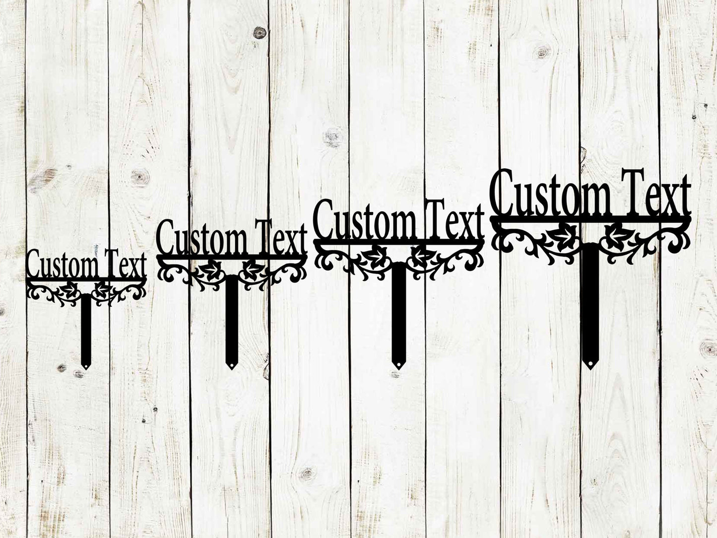 Custom Decorative Yard Stake Metal Sign