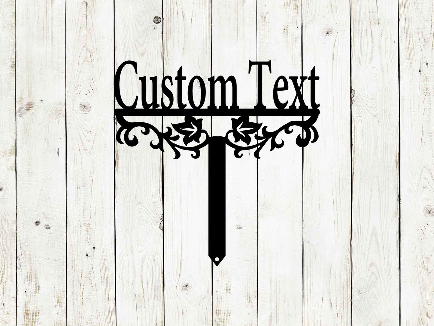 Custom Decorative Yard Stake Metal Sign