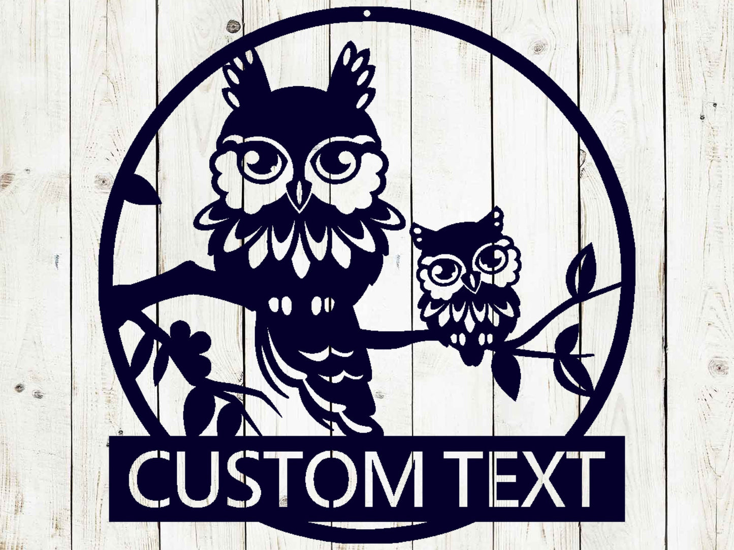 Owl Custom Name Sign, Custom Sign, Monogram Sign, Wedding Gift, Owl Sign, Nature Sign, Mothers Day, Fathers Day