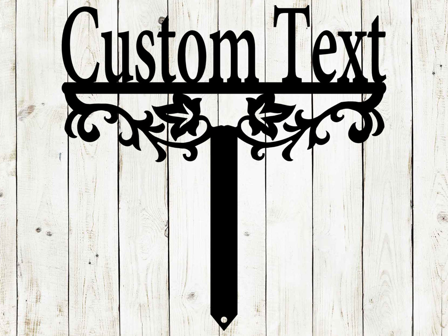 Custom Decorative Yard Stake Metal Sign