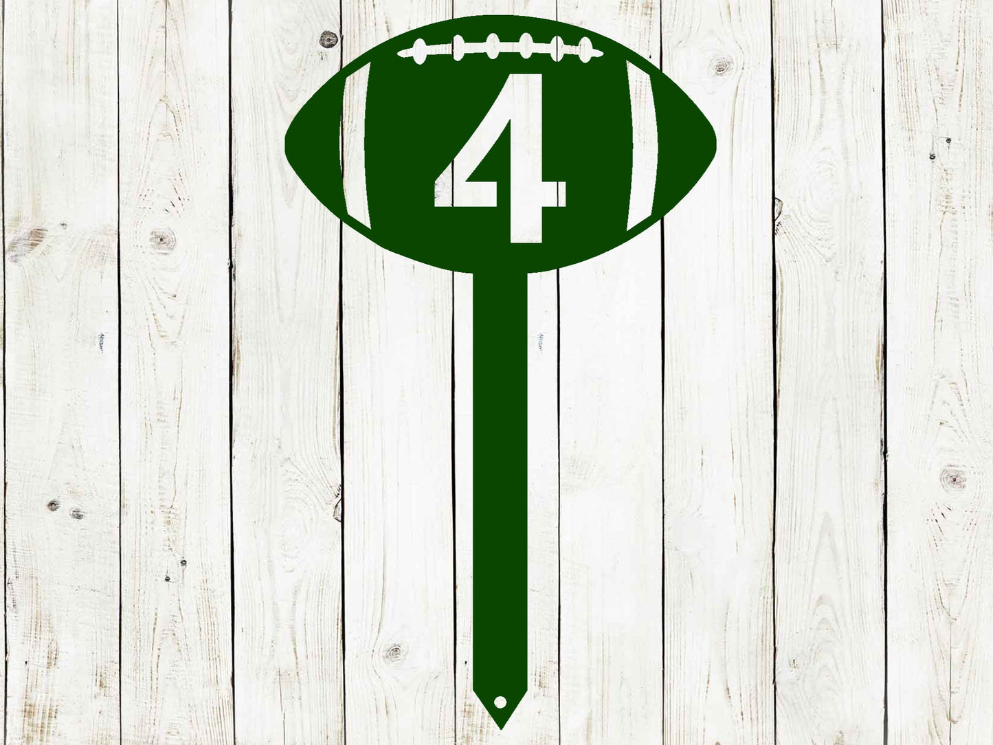 Football Custom Stake Metal Sign, Football, Football Sign, Football Yard Sign, Football Number Sign, Football, Sports