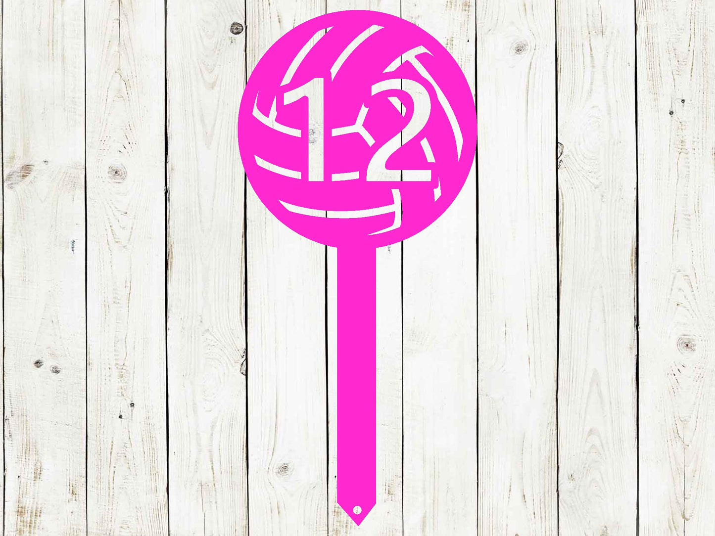 Volleyball Custom Stake Metal Sign, Volleyball, Volleyball Helmet Sign, Volleyball Yard Sign, Volleyball Number Sign, Volleyball, Sports