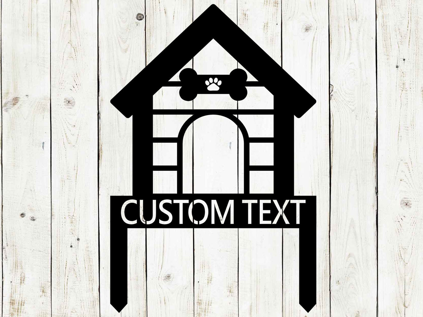 Dog House Custom Monogram Stake Metal Sign, Dog House, Dog, Pet Sign, Outdoor Sign, Dog, Doggy, Pet Dog, Dog House Sign, Dog Name